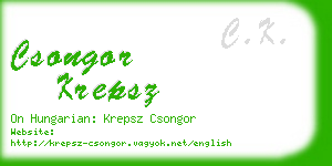 csongor krepsz business card